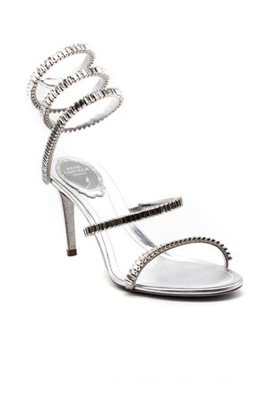Sandalo Cleo in pelle argento 80 RENE CAOVILLA | C12674080NA01V118SILVER
